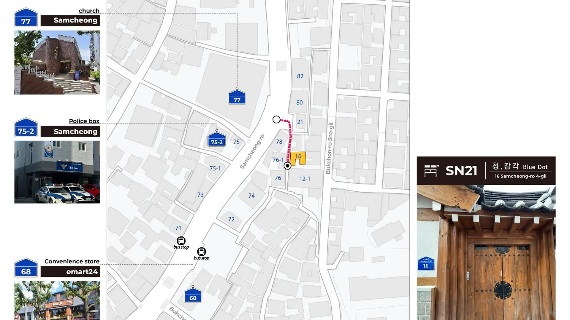 Hanok Stay Blue Dot Seoul South Korea
